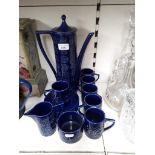 Portmerion 'Totum' blue coffee set