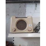 Vintage cream bakelite radio