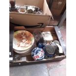 Box of various china/pocelain/glass