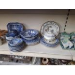 Copeland Spode Italian blue and white pottery