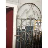 Two wrought metal gates