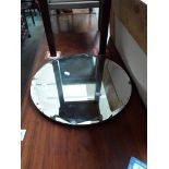 Two bevelled edge mirror