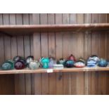 Collection of approx. 20 glass paperweights