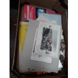 A box of ephemera