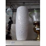 A large white vase