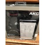 A boxed pair of AKG C50BT headphones