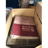 A box of workshop manuals, Austin A99 / 110 and Midget / Sprite.