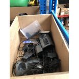 A box of house phones, etc