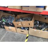 6 boxes of model aircraft and ships etc including die cast and plastic.