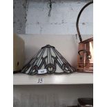 Leaded glass lampshade