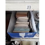 Box of postcard albums