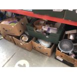 Six boxes of mainly kicthen ware