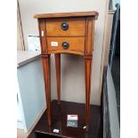 A reproduction 2 drawer bedside cabinet