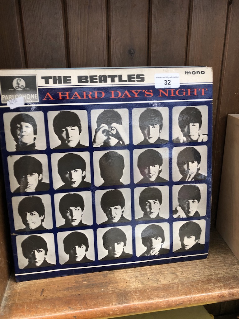 A small collection of LPs to include The Beatles, Jim Reeves, etc.