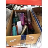 A box of hair care products