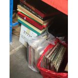 4 bags and a box of vinyl LP records, including a number of boxed collections