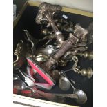 Box of mixed brass ect