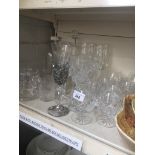 Selection of glassware