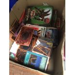 A box of collectors cards