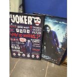 2 framed posters "The Joker" and "The Dark Knight"