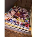 A collection of comics including Marvel and Comic Scene