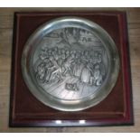 A Birmingham Mint 1975 Christmas hallmarked silver late, wt. 7oz.