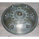 A small Indo Persian sheild, diameter 26cm.