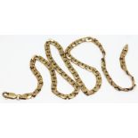 An Italian 9ct gold chain, with UK import marks, length 45cm, wt. 10.26g.