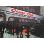 David Barrow (b1959), "Wigan Casino", oil on board, 39.5cm x 29.5cm, signed lower right, labelled