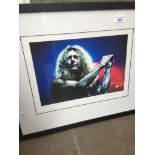 After Fernando Aceves, Ltd edition photographic print of Robert Plant - Chicago 1994, 25cm x 36cm