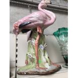 Italian pottery flamingos figure