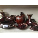8 pieces of Kernewek pottery, Cornwall
