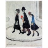 After Laurence Stephen Lowry (1887-1976), "The Family", limited edition offset lithograph printed in