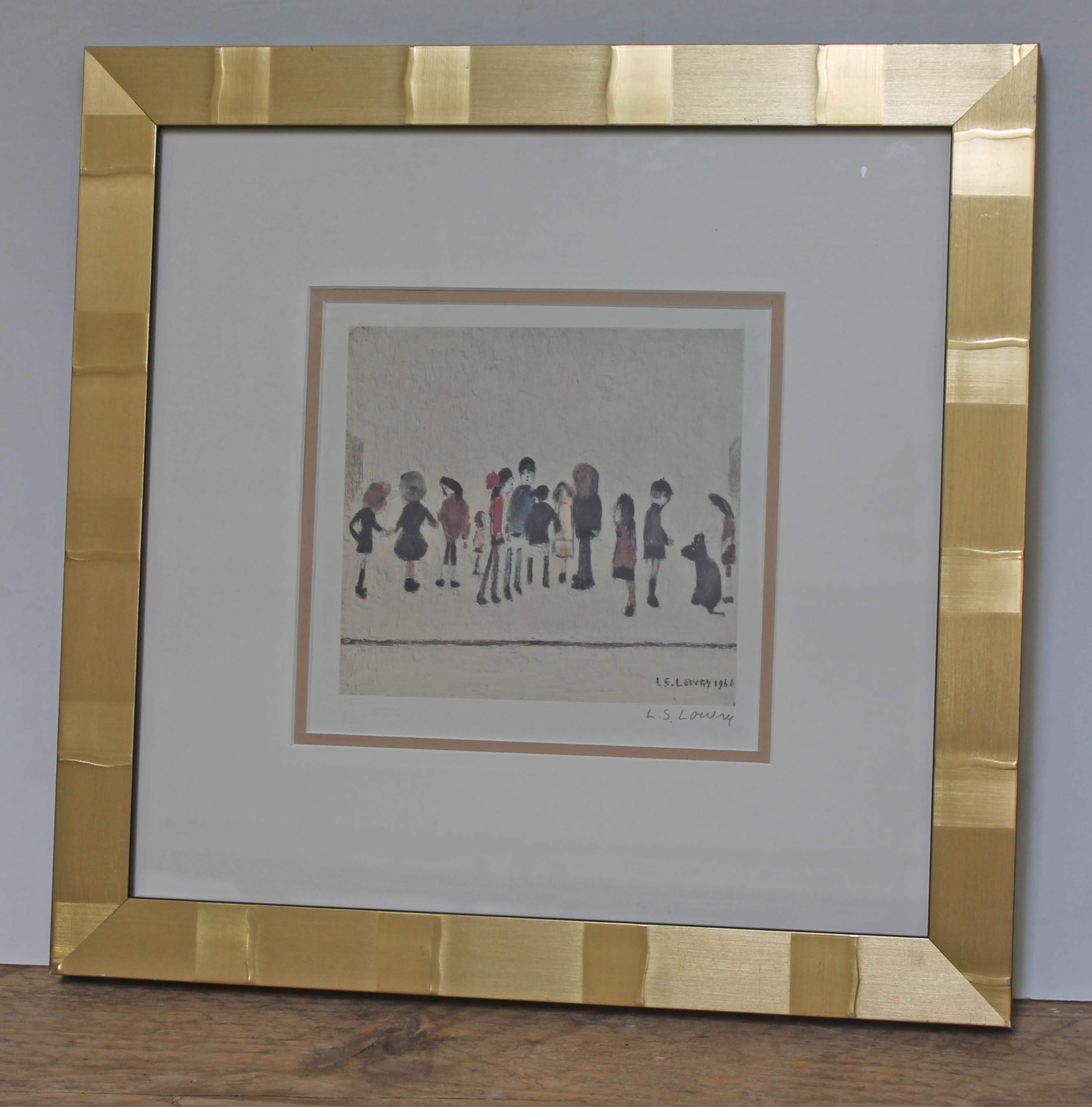 After Laurence Stephen Lowry (1887-1976), "Group of Children", limited edition offset lithograph - Image 2 of 2