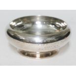 A hallmarked silver bowl, diam. 12cm, wt. 8oz.
