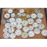 A collection of 37 pocket watch movements and , parts and spares. Condition: sold as seen.