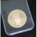 Elizabeth II 2016 gold proof £5 coin, 90th birthday special strike, limited edition number 6/250,