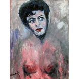 James Lawrence Isherwood (1917-1989), "Coronation St Pat Phoenix", nude, oil on board, 44.5cm x