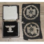 A German WWII Nazi Third Reich 1939 spange to the Iron Cross (case as found) together with a 1942