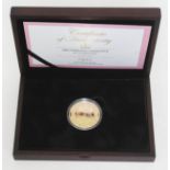 Elizabeth II 2015 Princess Charlotte 1oz commemorative medallion, limited edition number 41/95,
