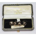 A pair of silver cufflinks by Murray Ward for Liberty & Co with original box.