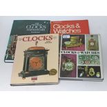 Five clocks & watches reference books.
