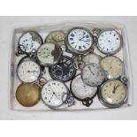 A collection of 18 pocket watches to include Oris, Smiths, Sekonda, Short & Mason 'Tycos' stopwatch,