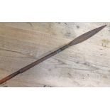 An African spear, length 142cm