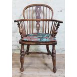 A 19th century ash Windsor chair.