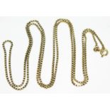 A chain marked '585', length 70cm, wt. 9.55g. Condition - good, no damage/repair, little wear.