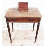 A George III Regency period mahogany chamber writing table attributed to Gillows of Lancaster, circa