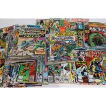 Approx. 88 vintage comics including three firsts: Moon Knight, The Man-Thing and Alice Cooper,