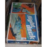 A vintage Airfix model "Flight Deck" game in original box and a child's vintage build a vehicle kit