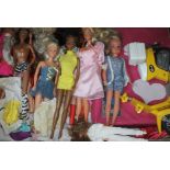 A box of dolls including Sindy